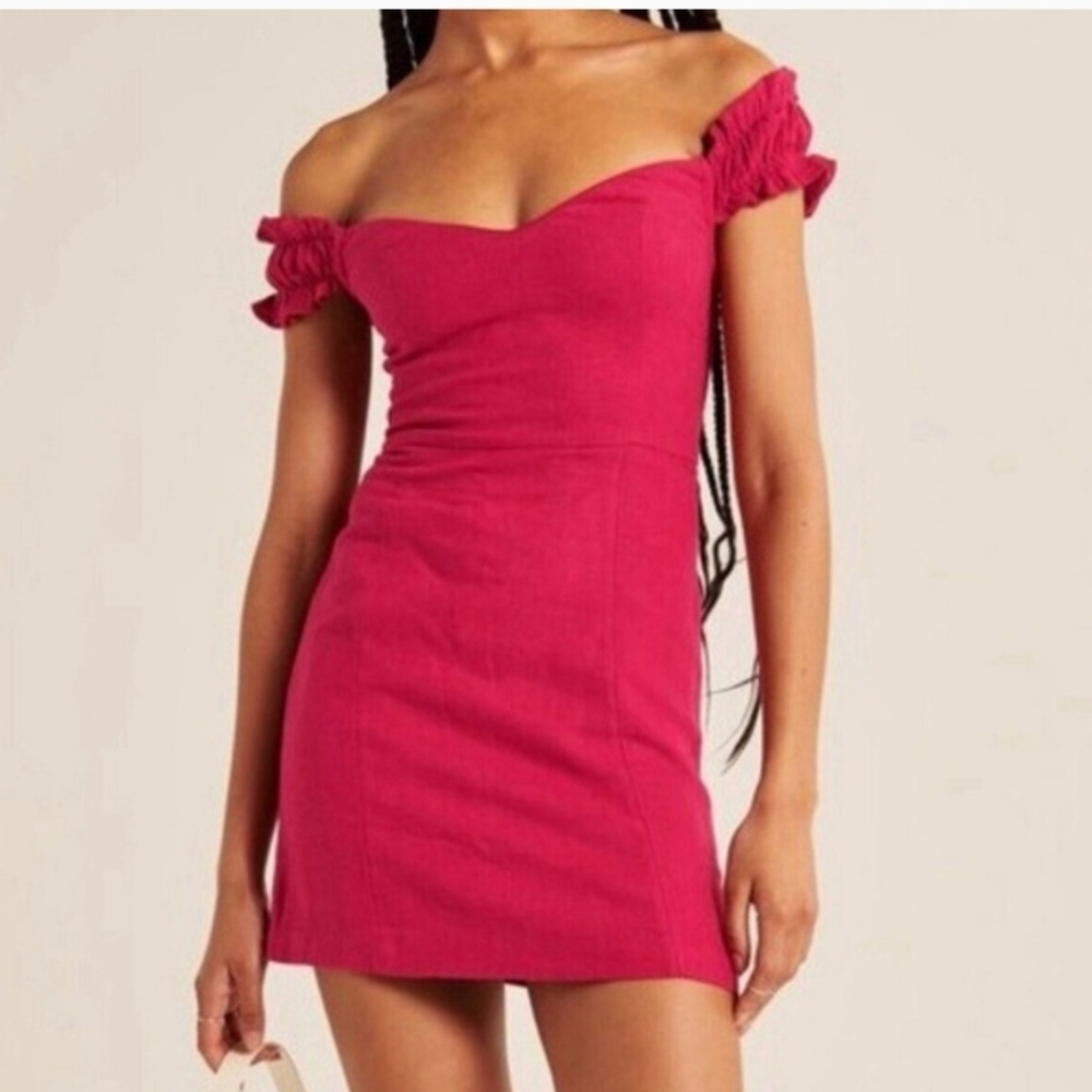 Abercrombie & Fitch Fuchsia Mini Dress